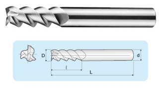 AEC 3刃超微粒鋁用立銑刀